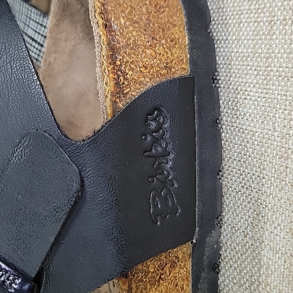 Birkenstock Black and Gray Strappy Sandals Sz 38 L7 M5 - Picture 6 of 11